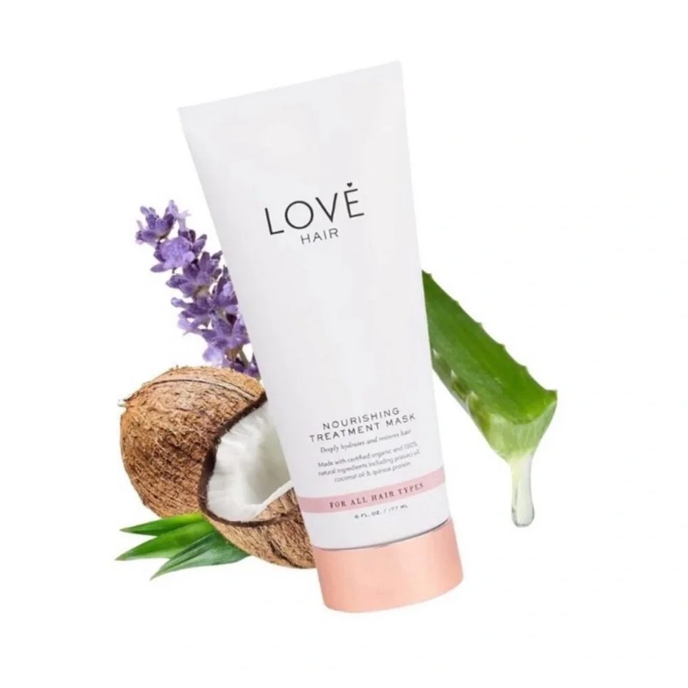 LOVE HAIR Nourishing Organic Treatment Mask 100% Natural Ingredients‎ NEW in BOX